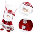 thumbnail image 3 of Yao Bas de Noël Blancs Personnalisés, Lot de 2, Bas Blancs de Noël, Grands Bas de Noël, Bas de Noël Rouges, 3 of 7