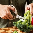 thumbnail image 5 of Heavy Duty Kitchen Scissors, Stainless Steel Multi-Functional Food Shears with Magnetic Sheath, Can Opener Bottle Opener Screwdriver, for Chicken Vegetables, 5 of 5