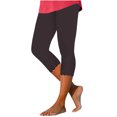 thumbnail image 1 of Capris et Pantalons Raccourcis pour Femmes, Jambe Droite, Coupe Jambe, Taille Régulière, Polyester, Grande Taille, Pantalons Capris pour Dames, Style C-335, Gris Foncé, M, 1 of 1