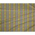 thumbnail image 4 of oneOone Tissu Polyester Lycra Rayé & Tourbillon Tissu Décoratif Ikat Imprimé BTY 56 Pouces de Large, 4 of 4