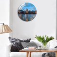 thumbnail image 4 of Abbracc Round Wall Clock, Battery Operated, 12 Inches Silent Wall Clocks for Living Room/Bedroom/Kitchen, Large Digital Display, Decorative Wall Clock, 4 of 8