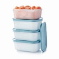 thumbnail image 2 of Tupperware Plastic Essentials Freezer Mates Shallow 4 Piece Container Set - 450Ml - Food Storage - Easy To Stack & Organise - Durable & Reusable - Airtight Lid - Great For Leftovers & Reduce Waste, 2 of 2