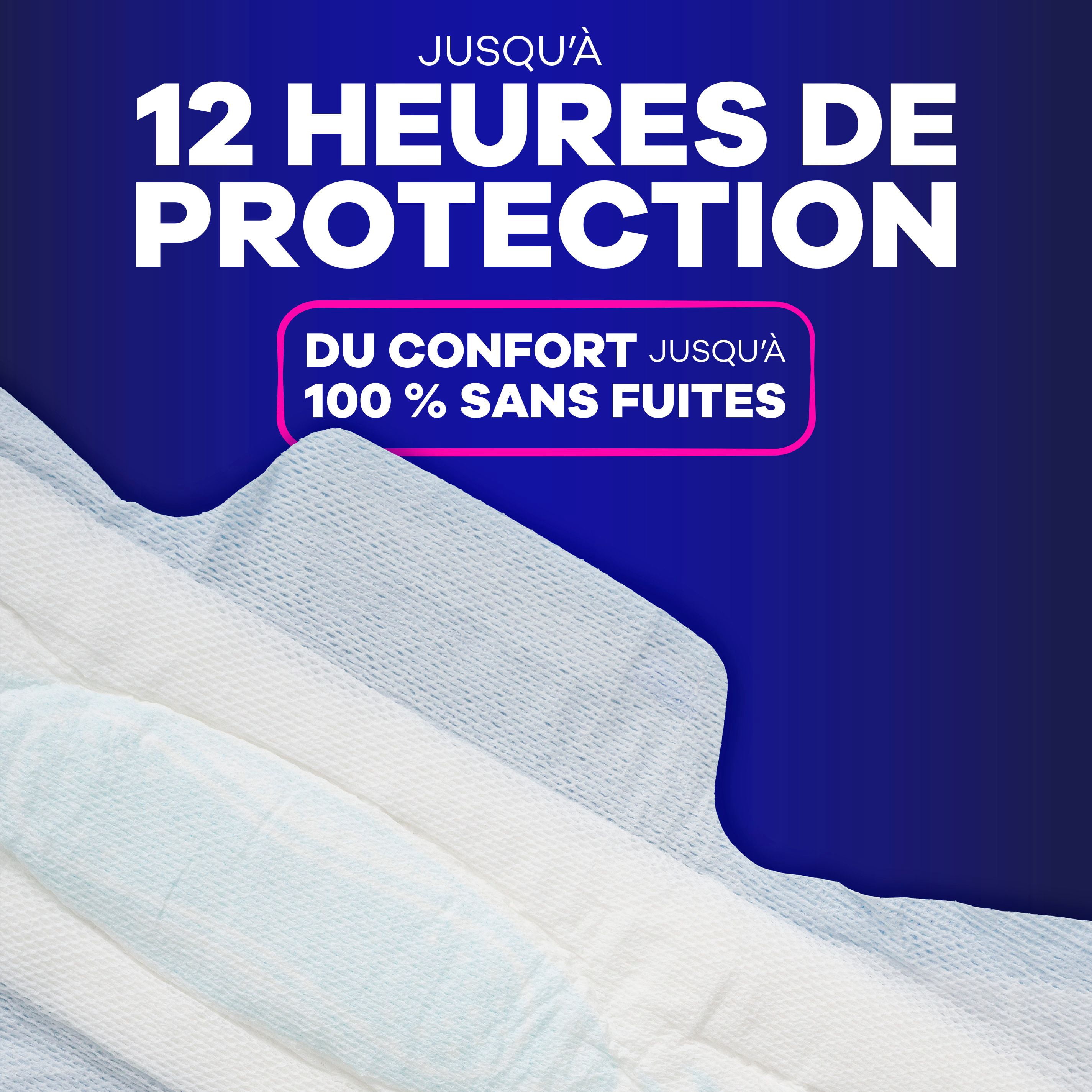 Always Maxi Serviettes Hygiéniques de Nuit avec Ailes pour Femmes, Taille 5, Absorption de Nuit Très Abondante, Non Parfumées