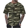 thumbnail image 2 of Soldes de la Fête des Pères! T-Shirts Camouflage pour Hommes T-Shirts Graphiques, Chemises Graphiques pour Hommes Tendance, Chemises d'Été Décontractées pour Hommes à Manches Courtes à Enfiler, T-shirt Imprimé à Col Rond Décontracté pour Hommes, 2 of 5