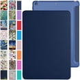 thumbnail image 1 of iPad PRO 12.9 Inch 3rd [ Pro 12.9 3 Generation 2018 ] A1876 A2014 MTHN2LL/A MTHU2LL/A MTEL2LL/A MTEM2LL/A Trifold PC Lightweight Smart PU Leather Protective Hard Back Cover - Navy Blue, 1 of 8