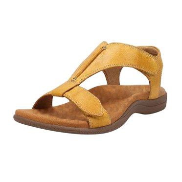 Willtoo Orthopedic Casual Sandals for Women Arch Support Flat Wedge Sandals Lightweight Non Slip Slip on Beach Slippers Soft 2026 New Orthopedic Shoes