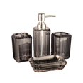 thumbnail image 1 of Abbracc 4x Bath Accessory Vanity Accessory Set Lotion Bottle Toilet Accessories Set Soap Gray, 1 of 9