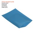 thumbnail image 4 of Unique Bargains Card Sleeves Waterproof Soft Trading Cards Protector Blue 2 Pack/100 Sleeves, 4 of 5
