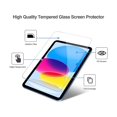 thumbnail image 3 of [2 Pack] Tempered Screen Protector For iPad 10.9 10th Generation 2022 Model A2696 A2757 A2777 Tempered Glass Film Protector, Face ID & Apple Pencil & Case Compatible, 3 of 7