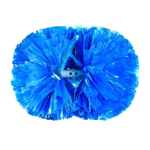Cheerleading Handheld Colorful Flowers Sports Activities Performance Cheering Supplies Round Colorful Practical Material Lightweight Handle Design Off