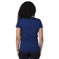 thumbnail image 2 of T-Shirt à Manches Courtes Col en V pour Femmes - Marine - TG, 2 of 3