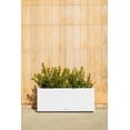 thumbnail image 2 of Veradek Block Series Long Box Large Plastic Planter - White, 2 of 11