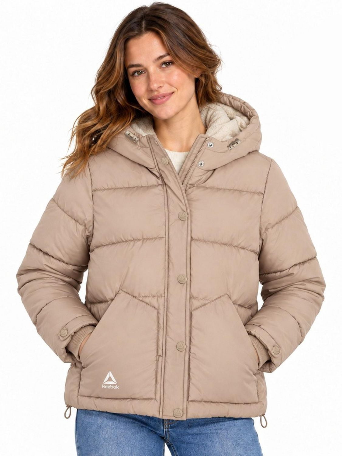 Veste matelassée Reebok pour femme, tailles XS à XXL