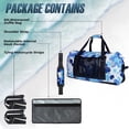 thumbnail image 3 of AFISHTOUR Motorcycle Waterproof Duffel Bag, 65L Motorcycle Dry Bag with Quick-fixed Straps for Travel, Kayaking, Camping (Blue), 3 of 7