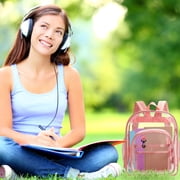 IROINID Travel Backpack for Women, Laptop Backpack, School Bag, Back To School Supplies,Transparent Backpack Transparent Mini Backpack Beach Bag Backpack Storage Bag Student Schoolbag