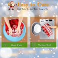thumbnail image 4 of PHOGARY Christmas Tree Skirt Snowflake Elk Pattern Knitted Red Xmas Tree Skirt Strap Fixation Christmas Holiday Decorations 35 Inches, 4 of 6