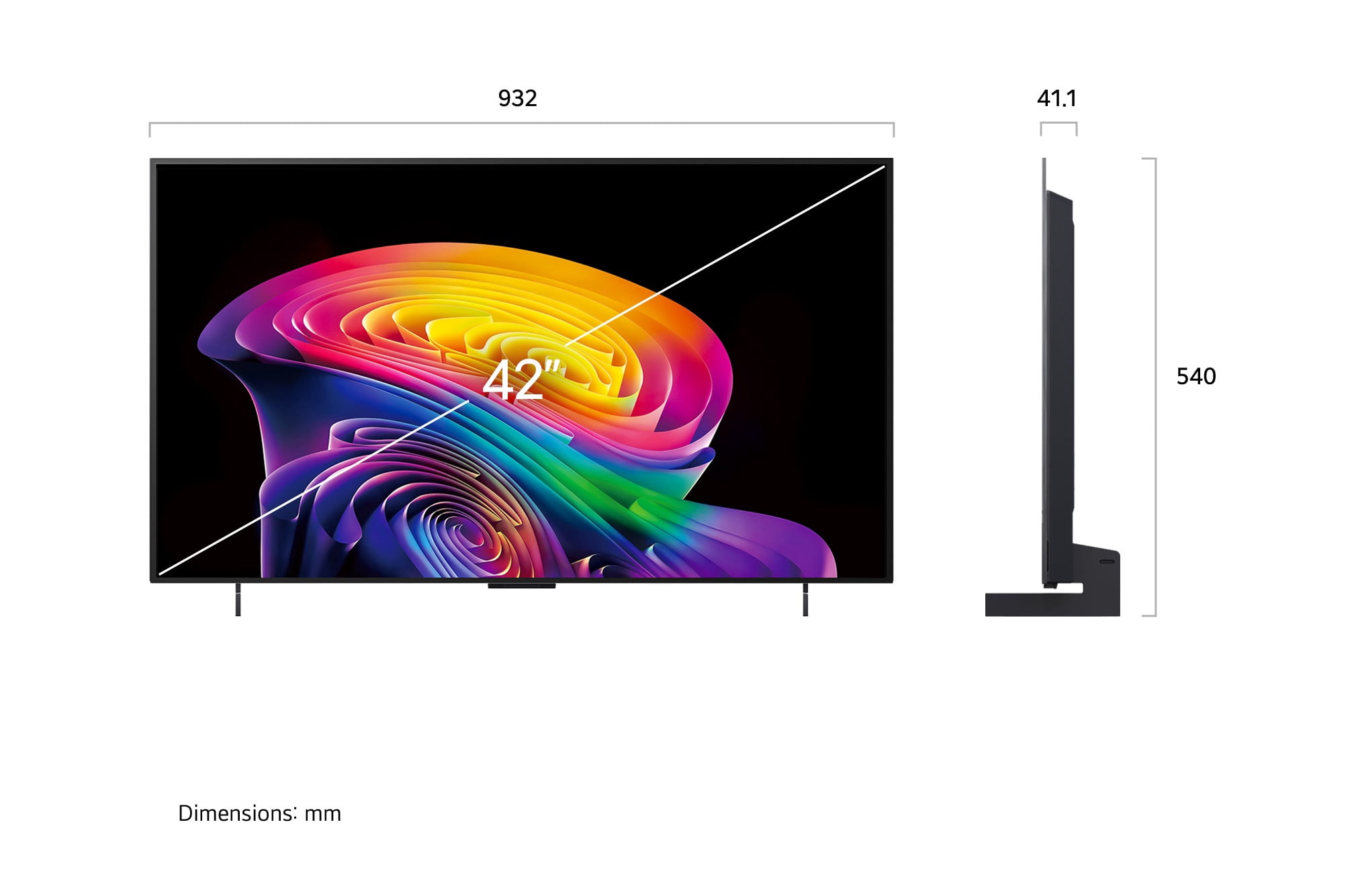 Téléviseur intelligente LG 42 pouces C6 OLED evo 4K - processeur IA α11 4K Gen 3, Alexa intégré, taux de rafraîchissement jusqu’à 144Hz, G-Sync, FreeSync, VRR, WebOS 26 (OLED42C6HUP, 2026)