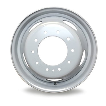 Nouvelle Roue en Acier 19.5 Pouces 19.5x6 10 Crampons pour Dodge RAM 4500 5500 2008-2025 Super Duty Design Gris Remplacement de Jante