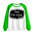 thumbnail image 4 of 50% de Réduction Oversized Sweatshirt for Women 2023 T-shirt Imprimé Long Manches Blouse Col Rond Casual Tops Sweatshirt, 4 of 5