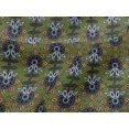thumbnail image 4 of oneOone Viscose Jersey Fabric Leaves & Floral Block Print Fabric BTY 60 Inch Wide, 4 of 5