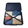 thumbnail image 3 of Ensemble de Bagages Coque Rigide en ABS 3 Pcs - Valises Noires 20 Pouces/24 Pouces/28 Pouces avec Roues Pivotantes, Résistant aux Rayures, Serrure TSA, Design Emboîtable, 3 of 4