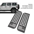 thumbnail image 3 of Car Rear Window Glass Trim, 2PCS Rear Door Window Decals Aluminum Alloy Glass Panel Cover Trim Fit For  JL Gladiator JT Unlimited 4 Door, 3 of 8