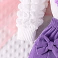 thumbnail image 3 of Sunnyoo Girls Outfits Heart Print Long Sleeve Pullover Top & Pleated Two Piece Set, 3 of 8