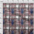 thumbnail image 2 of oneOone Cotton Silk Fabric Swirl & Check Ikat Printed Craft Fabric BTY 42 Inch Wide, 2 of 4