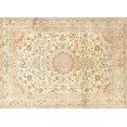 thumbnail image 1 of Ahgly Company Indoor Rectangle Traditional Golden Blonde Gold Medallion Area Rugs, 7' x 10', 1 of 6