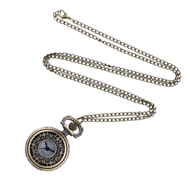 TopLLC Montre de Poche pour Hommes et Femmes Couple Rétro Quartz Suspendue Table Commémorative Bijoux de Table Cadeaux en Liquidation