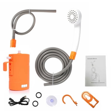 Pommeau de Douche portable pour l'Extérieur, Pompe de Douche rechargeable pour le camping, Convient à la Randonnée, au Lavage de Voiture et au Bain d'Animaux