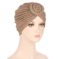 thumbnail image 2 of Turbans pour Femmes Nœud Pré-Noué Bonnet Bonnet Bonnet Chapeaux, 2 of 2