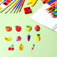 thumbnail image 2 of Clearance! Delayuji Home Decor A Group of 10 Cake Eraser Vegetable Fruit Modeling Eraser 3D Assembly Eraser One Size Multi-Color, 2 of 8