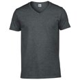 thumbnail image 1 of Gildan Mens Soft Style V-Neck Short Sleeve T-Shirt, 1 of 5