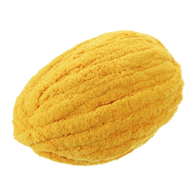Unique Bargains Polyester Ginger Yellow Chunky Chenille Yarn, 1 Piece