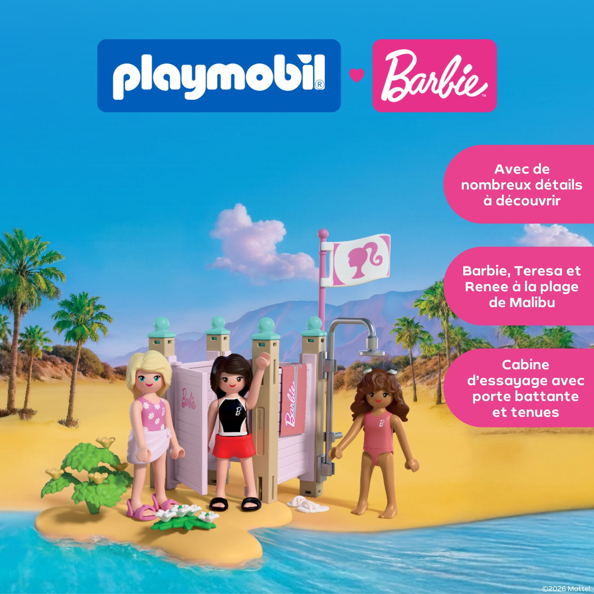 PLAYMOBIL x Barbie Beach Dress Up