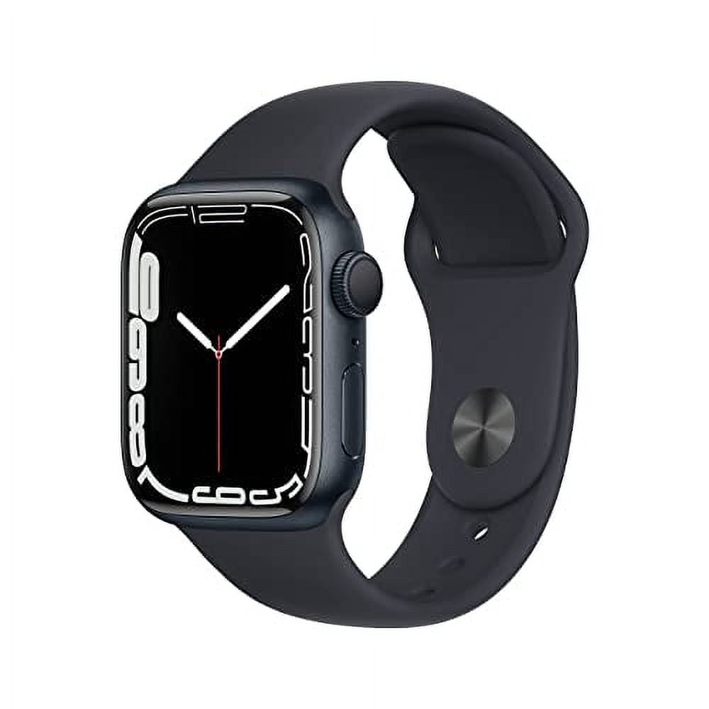 Restored Apple Watch Series 7 (GPS, 41mm) Midnight Case with Sport Band (Refurbished)