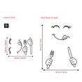 thumbnail image 3 of Clearance! Kitchen Fridge Wall Sticker, Cute Sticker Fridge Happy Delicious Face Kitchen Fridge Wall Refrigerator Vinyl Stickers Cute Home Decor 1 Set Deal of The Day Today On Sale Or Clearance #12, 3 of 4