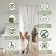 thumbnail image 5 of Erosebridal Bowknot Door Curtain Panel 52x84 for Teens, Princess Ribbon Room Divider Curtain, Cartoon Decor, 5 of 5