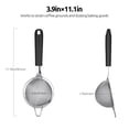 thumbnail image 2 of Passoire à Mailles en Acier Inoxydable 18/8: U-Taste Passoire Fine de Cuisine de 3,9 Pouces avec Poignée en Silicone Robuste Rivetée et Maille 30 pour Filtrer la Farine, les Pâtes, les Fruits, le Quinoa (Noir), 2 of 11