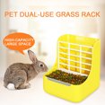 thumbnail image 4 of Rabbit Food Bowl,Guinea Pig Food Bowl,2 in 1 Hanging Automatic Rabbit Feeder Dispenser, Hay Feeder, 4 of 5