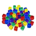 thumbnail image 2 of Milaget 100 Pcs/Set Six Sided 10mm Acrylic Transparent Portable Table Playing Games - Multicolor, 2 of 9