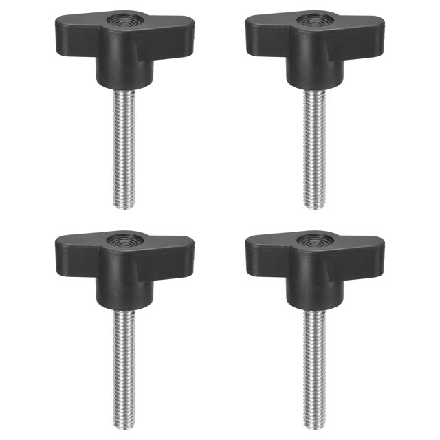 Uxcell Vis de Serrage en Acier Inoxydable 304 en Forme de T Vis à Pouce M6 x 35mm 4