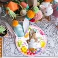 thumbnail image 4 of 16 Count Easter Paper Plates Easter Dinnerware Sets With Easter Eggs Bunny For Spring Holiday Easter Party Supplies Disposable Platters Set, 4 of 6