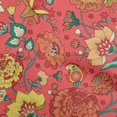 thumbnail image 1 of oneOone Polyester Spandex Red Fabric Asian Chinese Flower Sewing Craft Projects Fabric Prints By Yard 56 Inch Wide, 1 of 4