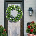 thumbnail image 1 of Spring Wreaths for Front Door, Summer Wreaths for Front Door, Plastic Colorful Wreath Spring and Summer Colorful Leaf Wreath Spring and Summer Decoration Gate Pendant, Spring Wreath for Front Door, 1 of 8