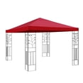 thumbnail image 3 of Baohd Toit de Gazebo de Remplacement Housse de Parasol de Patio Extérieur Imperméable Polyester Auvent Pare-Soleil Rouge Vin, 3 of 8