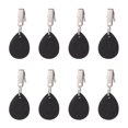 thumbnail image 2 of 8pcs drop-shaped black marble pendant tablecloth holder (3.5*4.5cm), 2 of 14