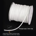thumbnail image 3 of Unique Bargains Beading Thread Bracelet Weave Bead Craft Cord 3mm 39M/Roll (42-Yards) Decorative String, White, 3 of 7