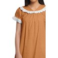 thumbnail image 2 of Moomaya Chemise de Nuit en Coton à Col en V pour Femmes à Manches Courtes, 2 of 5